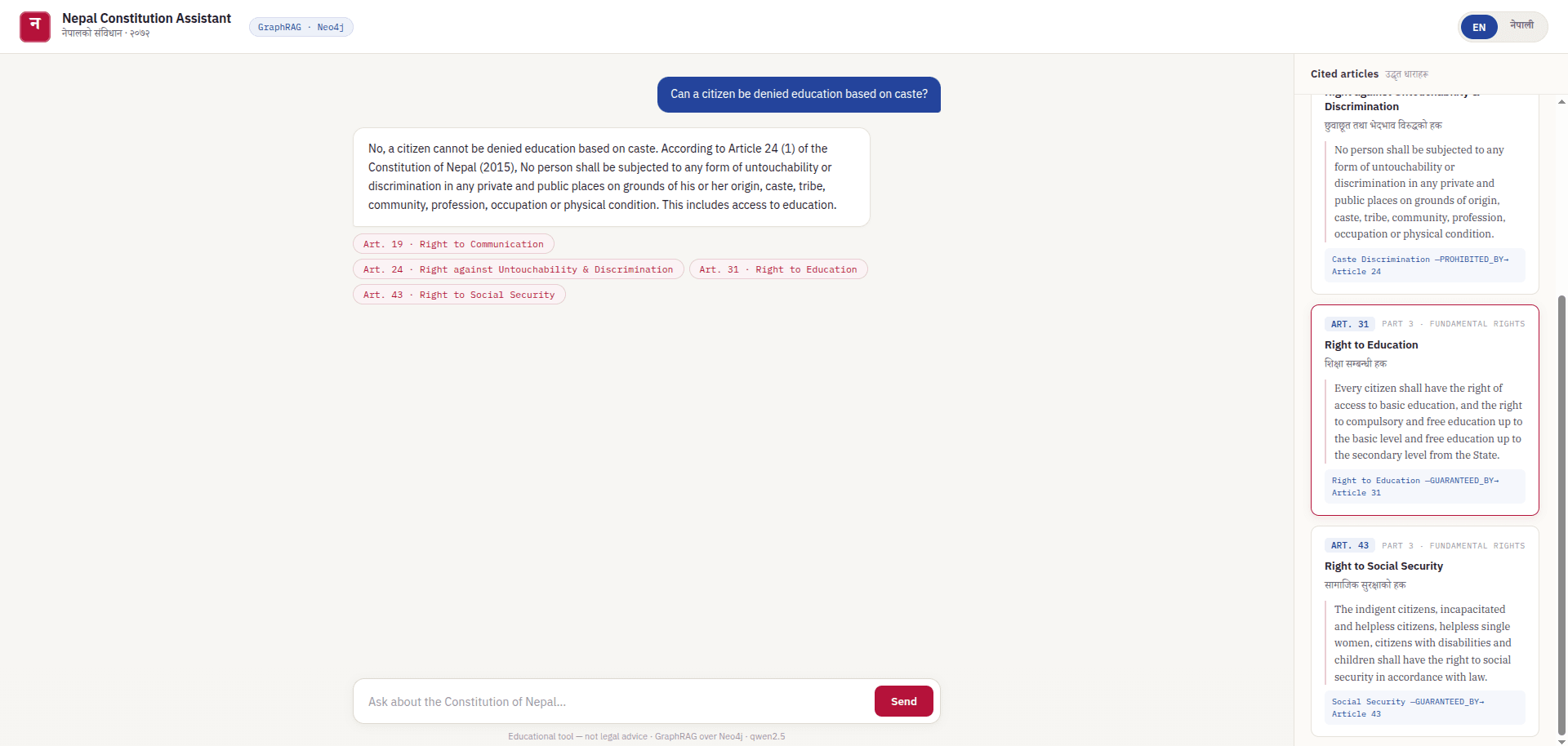 Nepal Constitution AI